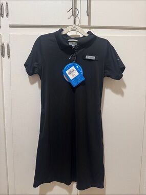 Columbia Black Short-Sleeve Polo Dress